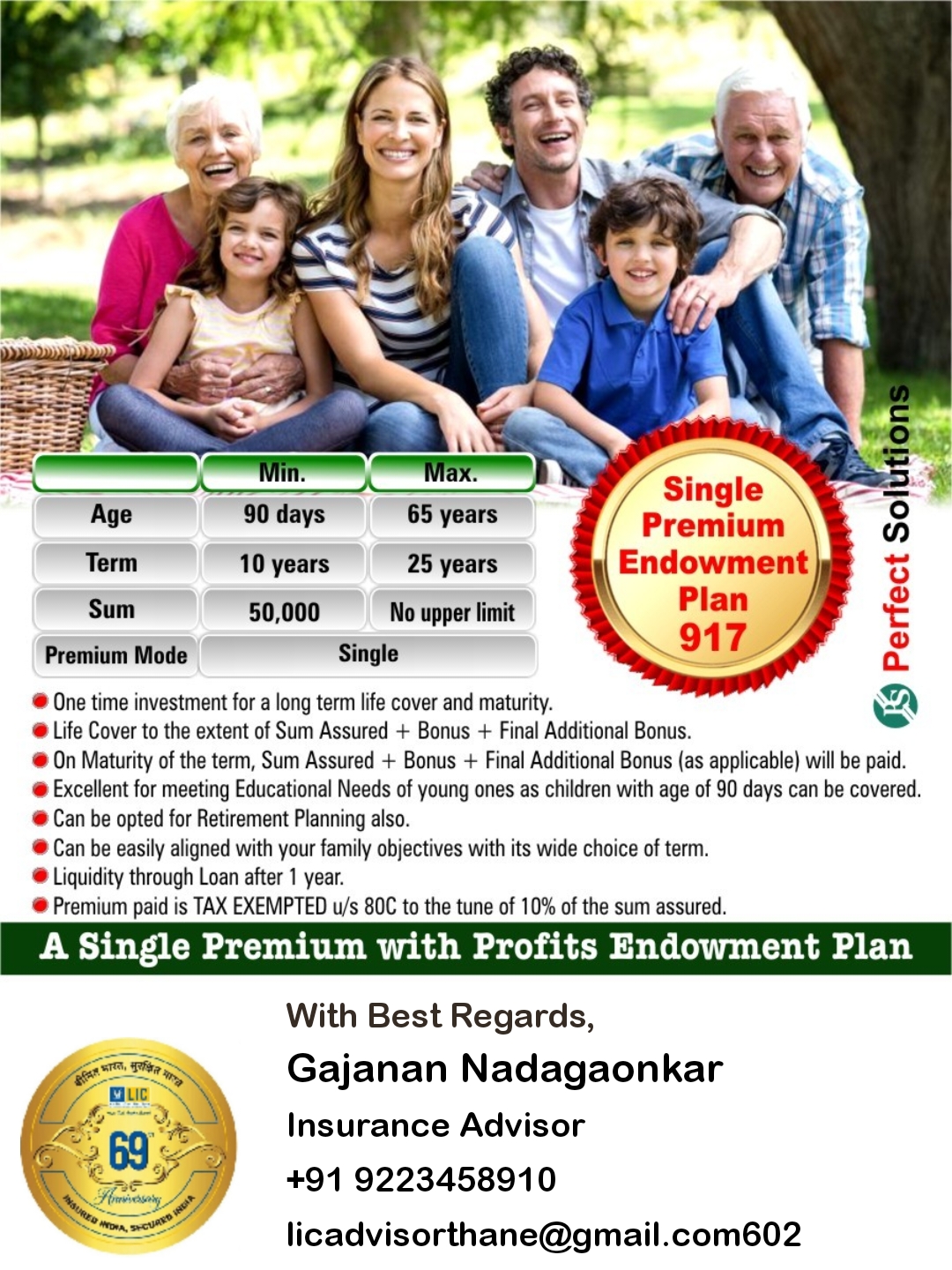 Single Premium Endowment Plan 917